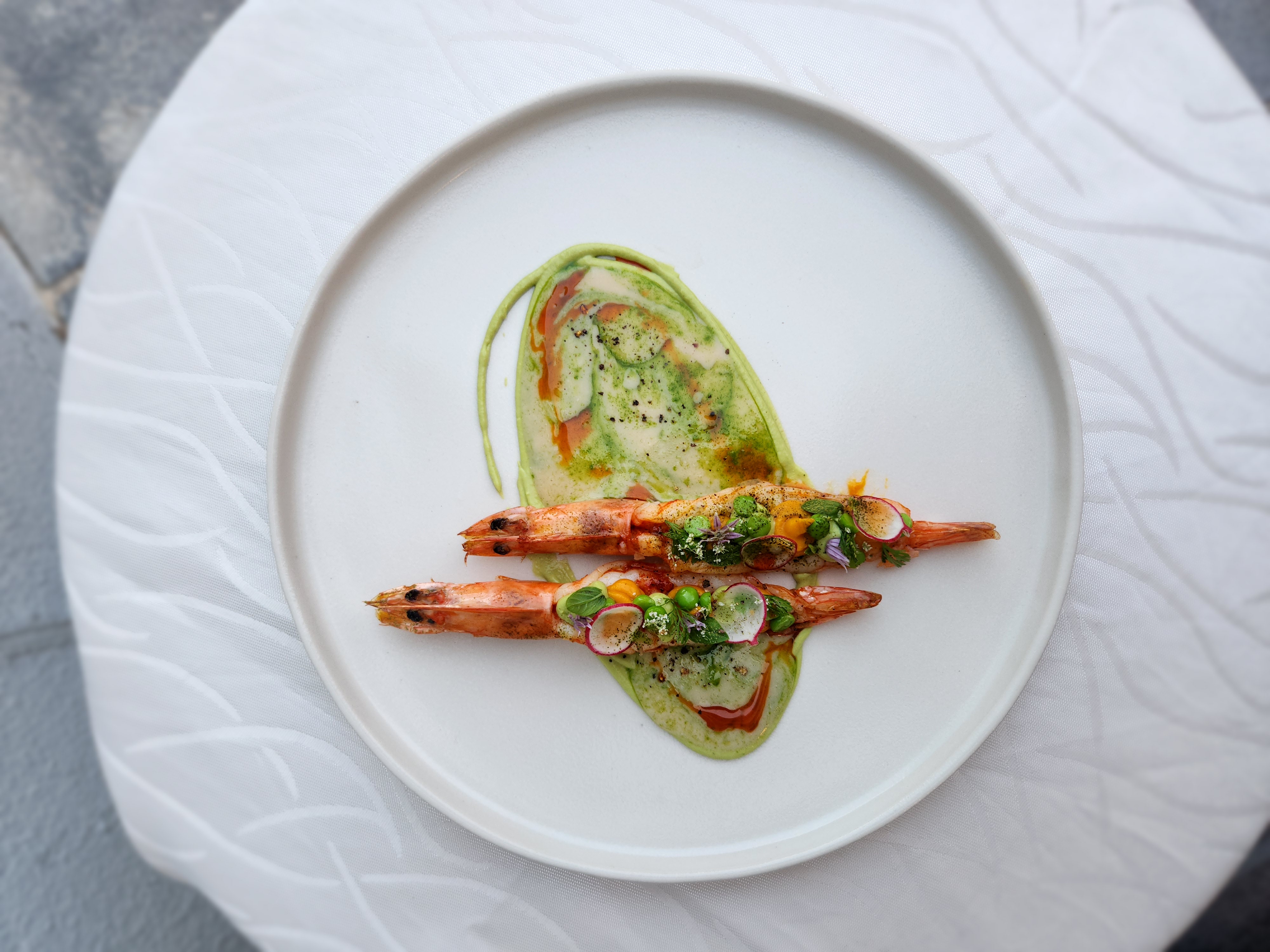 Chef Wynand Reiman signature sashimi presentation