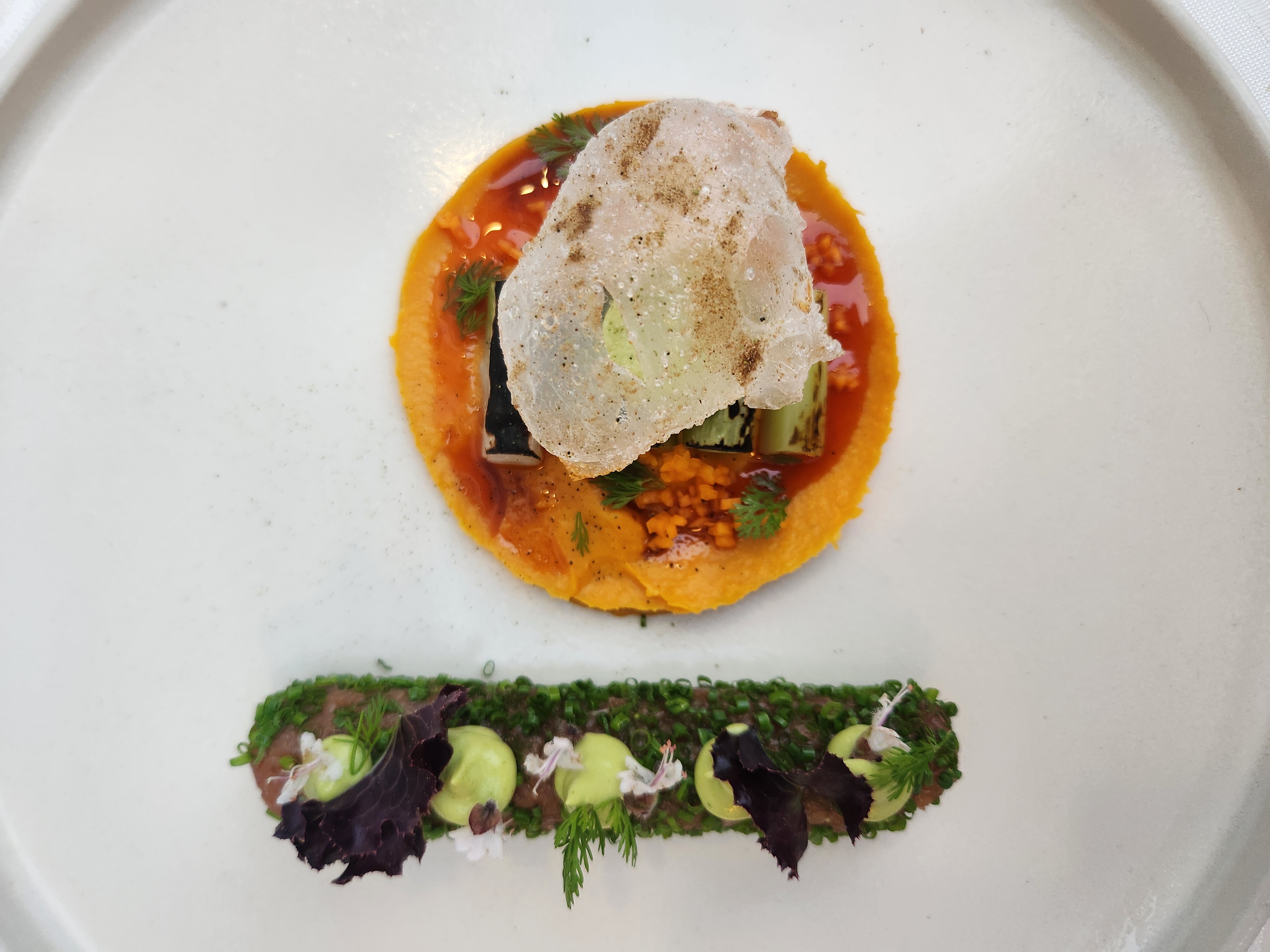 Finishing plate of the tasting sequence