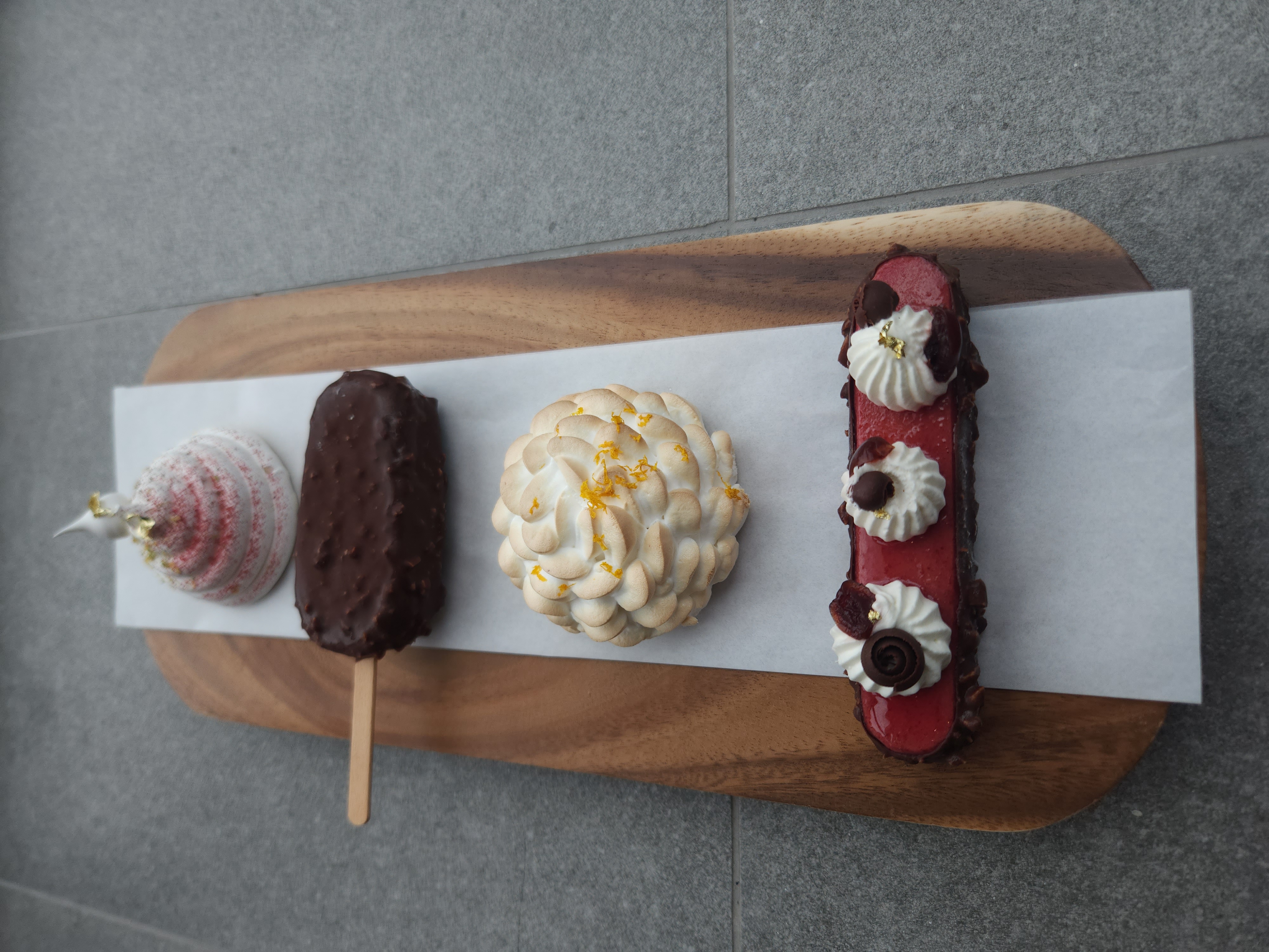Frozen dessert selection